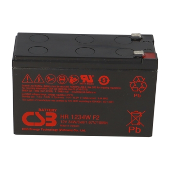 Akkusatz hochstrom passend zu APC Silcon SL20KHB2, bestehend aus 128 Akkus CSB HR 1234W F2. Ansicht